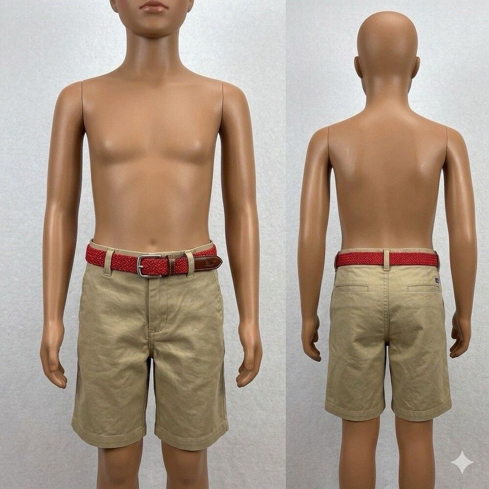Vineyard Vines Boys Braided Bungee Belt Racing Red Size 26 NWT